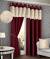 Burgundy And Grey Curtains