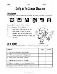 All aspects of home safety for kids are covered including electricity, kitchen teaching home safety to kids is easy because there are so many free resources, quizzes, games, colouring pages and printable 'spot the dangers'. Safety In The Science Classroom Worksheet By Adventures In Science