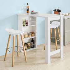 Mange debout cuisine avec rangement. Sobuy Sobuy Fwt17 W Table Haute De Bar Mange Debout Cuisine Avec Rangements Blanc Bars Rue Du Commerce