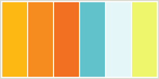 Check spelling or type a new query. Colorcombo272 With Hex Colors Fdb813 F68b1f F17022 62c2cc E4f6f8 Eef66c