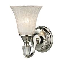 Match the light to your faucet and fixtures with bronze or chrome finishes for a modern bathroom lighting look. Crystal Polished Nickel Sconces Polished Nickel Wall Sconces