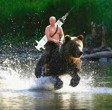 Putin bear russia riding vladimir trump meme petersburg russland poutine flood reitet humor chistes ride animals mirror einem two. How Putin Is Feeling Right Now 9gag