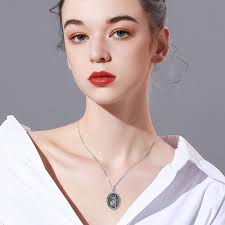 Sterling zilveren ovale Saint Michael hanger ketting