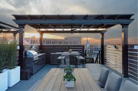 rooftop pergola covers luxury outdoor