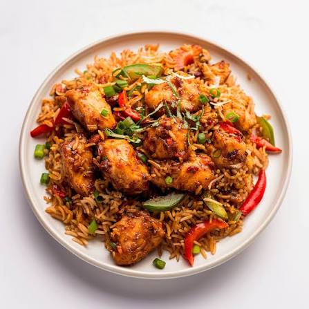 Chilli Garlic Rice (Non-Veg)