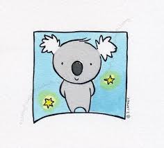 Items Similar To Tiny Koala With Two Stars Original Watercolor On Etsy Koala Illustration Koala Baby Illustration