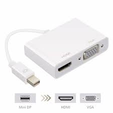 2 In 1 Mini Displayport Dp Thunderbolt To Hdmi Vga Adapter Connector Cable Line Wire For Apple For Macbook Air Pro Surface Pro 3 Hdmi Vga Mac Mini