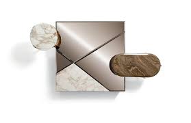 Cyrano #coffeetable with its square base, it presents a coherent alternation of marble and bronzed mirrors, a piece of sophisticated beauty that can. Cyrano Coffee Table Kupit V Internet Magazine Uniquedesign