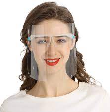 New safety full face shield protective face cover transparent glasses visor anti. Peesnt Clear Plastic Glass Face Shields 8 Lens And 4 Frames Amazon Com