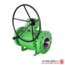 API6D Full Bore Forged Steel A105 Gear Operator Trunnion ...