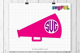 Download Free Svg Cheerleader Svg Megaphone Svg Cheer Svg Megaphone Monogram Svg Free Svg Files For Cricut Silhouette And Brother Scan N Cut