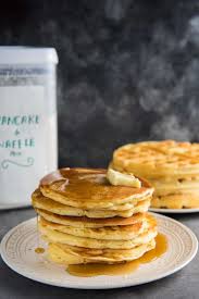 Simply follow the directions on the packet, but instead of adding it to your waffle iron, ladle portions of it into your skillet and fry it like pancakes. Homemade Pancake Mix Or Homemade Waffle Mix The Flavor Bender