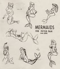 The Art Behind The Magic Mermaid Sketch Peter Pan Mermaids Disney Concept Art