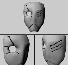 A mask that looks somewhat like a keyhole. Yoshimura One Eyed Owl Custom Mask By Celcx Thingiverse Predator Mask Owl Mask Owl