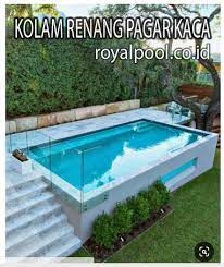 Ukuran kolam renang rumah akan menentukan besarnya biaya pembuatan dan sisa lahan rumah untuk kebutuhan lainnya. Kolam Renang Pagar Kaca Royal Pool