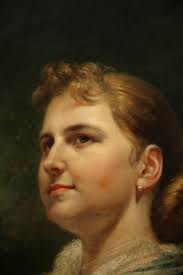 Lilly Martin Spencer Painting Beautiful Ladie with Book American Female  Painter