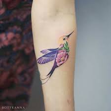 Small Bird And Rose Tattoo Found On Bing From Omgtattoos Net Pretty Tattoos For Women Small Bird Tattoos Hummingbird Tattoo