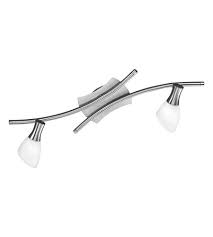 Eglo Ona 2 Light Track Lighting In Matte Nickel 20155a