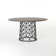 Great indoors or out — cover or store indoors during inclement weather and when not in use. Arden Dining Table Industrial Home