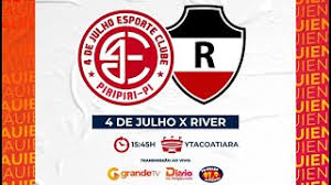 Antes de viagem para a cidade de são mateus (ma), elenco faz último. 4 De Julho X River Campeonato Piauiense 2021 Youtube