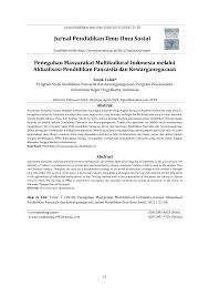 Penelitian ini menggunakan dua macam triangulasi yaitu triangulasi sumber data dan triangulasi teknik penggumpulan data. Pdf Peneguhan Masyarakat Multikultural Indonesia Melalui Aktualisasi Pendidikan Pancasila Dan