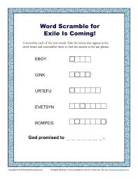 Most of these hidden word puzzles and games can be played online or printed and solved on paper. Word Scramble Puzzles Bible Lesson Activities For Children