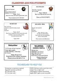 10 Reading Job Advertisement Worksheet Reading Jobs Job Advertisement Help Wanted Ads