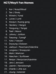 Maybe you can consider including these words in your username! Nct Wayv Fan Names
