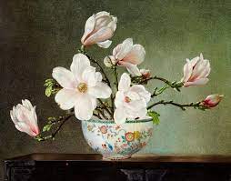 Flowers Painting By Cecil Kennedy Cuded Flower Painting Flower Art Floral Painting