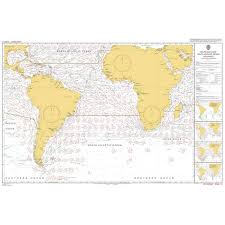 Admiralty Chart 5125 11 Routeing South Atlantic Ocean November