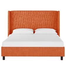 Finishing the look is a rubber wood frame, foam padding, and grid tufting. Amera Bed Ibt Shop