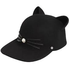 Shop women's karl lagerfeld hats. Karl Lagerfeld Women K Cat Wool Felt Hat With Ears 130 Liked On Polyvore Featuring Accessories Hats Black Faux Fur Faux Fur Hat Black Fashion Cute Hats