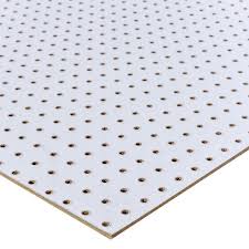 48 In H X 24 In W White Pegboard 109099 White Pegboard Craft Storage Closet Peg Board