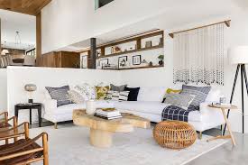 Emily Henderson S Clean White Living Room Makeover Features Crypton Fabric On A So Organic Living Room Emily Henderson Living Room Modern Living Room Interior