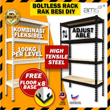 Jual rak besi siku lobang serbaguna 100x50x150cm 4 susun. Rak Besi Serbaguna Diy Dapur 4 Tingkat Boltless Metal Rack Storage Store Multipurpose Rack 30 X 90 X 150 Or 40 X 90 X180 In Cm 4 Level Racking