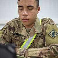 Staff Sgt. Deron Dixon, a Stryker vehicle commander,