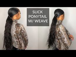 Finden und vergleichen sie ponytails hair online. Slike Slick Back Low Braided Ponytail With Weave