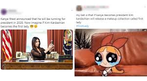 Search the imgflip meme database for popular memes and blank meme templates. Kanyewest Kimkardashian And Firstlady Funny Memes Trend On Twitter As Netizens Struggle To Process The Announcement Of Kanye West Running For 2020 Us Presidential Election Latestly