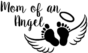 Amazon Com Mom Of An Angel Baby Toes And Wings Nok Decal Vinyl Sticker Cars Trucks Vans Walls Laptop Black 7 5 X 4 5 In Nok496