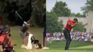 At age 11, charlie woods, son of champion golfer tiger woods, is already out in front when it comes to following quite literally. Golf Legend Tiger Woods Caddies For 10 Year Old Son Video Abc News