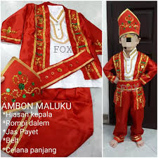 Ada beberapa hal yang perlu diperhatikan dalam. Fox Baju Adat Anak Ambon Maluku Baju Daerah Kostum Karnaval Pakaian Daerah Baju Kartini Lazada Indonesia
