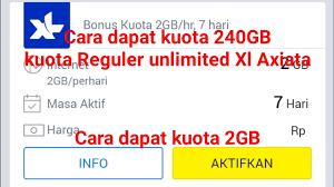 Youtube gratis xl merupakan salah satu trik dimana kamu bisa menggunakan layanan streaming youtube secara gratis tanpa kuota dan juga pulsa. Cara Dapat Kuota 2gb Dan 240gb Reguler Xl Axiata Youtube