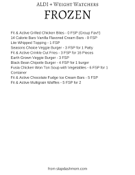 For a full list of the weight watchers zero. Weight Watchers Friendly Aldi Shopping List Slap Dash Mom