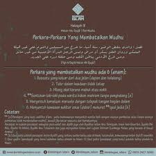 Yang Membatalkan Wudhu Mabuk