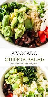Healthy Quinoa Avocado Salad Homemade Mastery Recipe Easy Healthy Salad Avocado Salad Salad