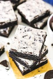 Fudgy Cookies Cream Brownies Recipe Easy Oreo Brownies