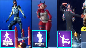 If you want to watch these dances or emotes in action, you can click on each image to watch a video about them or learn more. New Fortnite Season 4 Emotes Dance In Real Life Squat Kick Snoop Dog Tidy Rocket Spinner Youtube