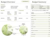 download excel chart templates family budget