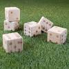 This traditional wooden croquet set, suitable for 4 players, is perfect for playing in the garden or at the beach. 1