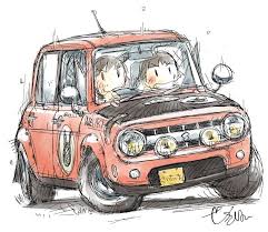 のりものらくがき 5 車 絵 かわいい車 車 イラスト